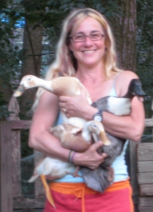 Amy with Ducks